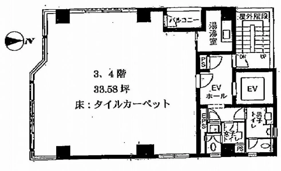 センチュリービル 4 フロア図面 1