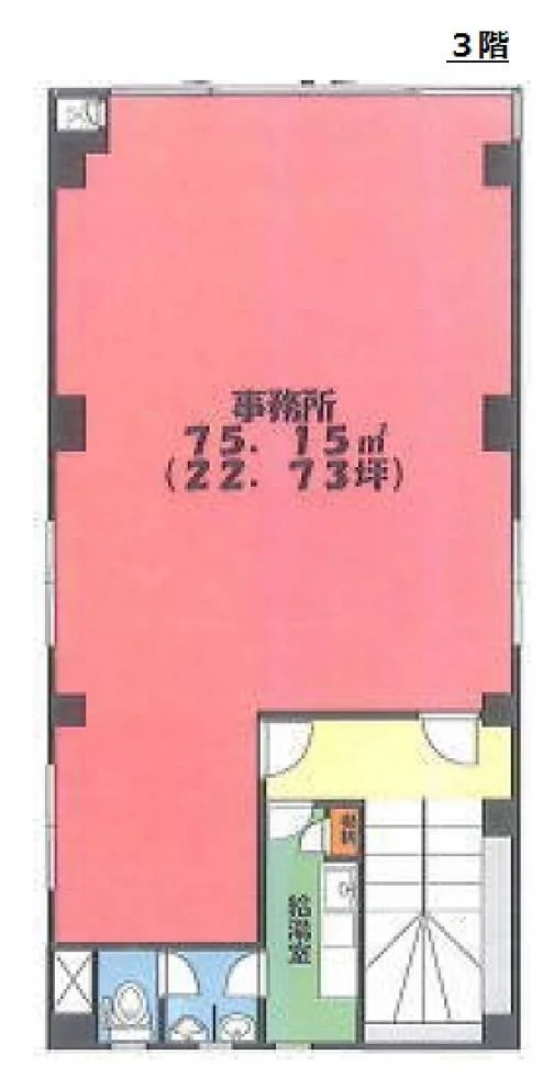 比護ビル 3 フロア図面 9