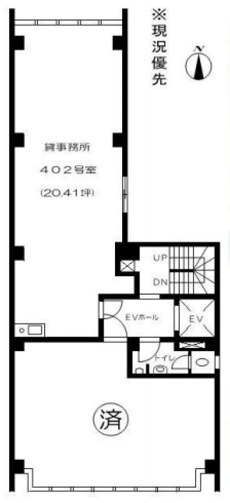 藤野ビル 4 フロア図面 1