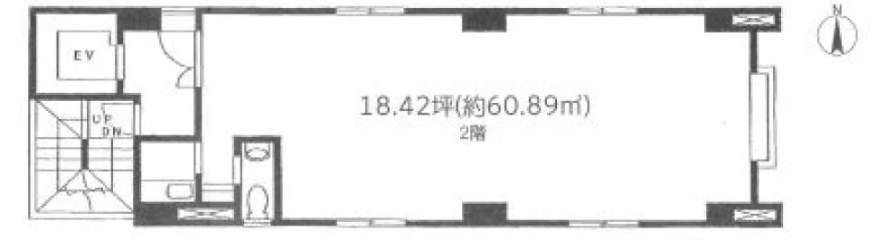 織松ビル 2 フロア図面 1
