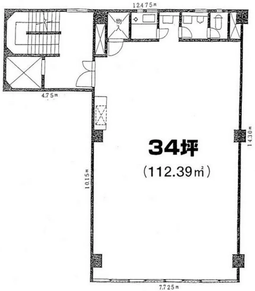 加藤ビル 4 フロア図面 1