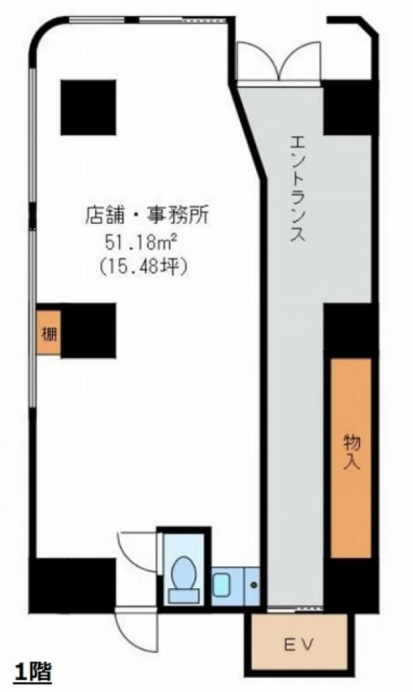 モチヅキビル 1 フロア図面 1