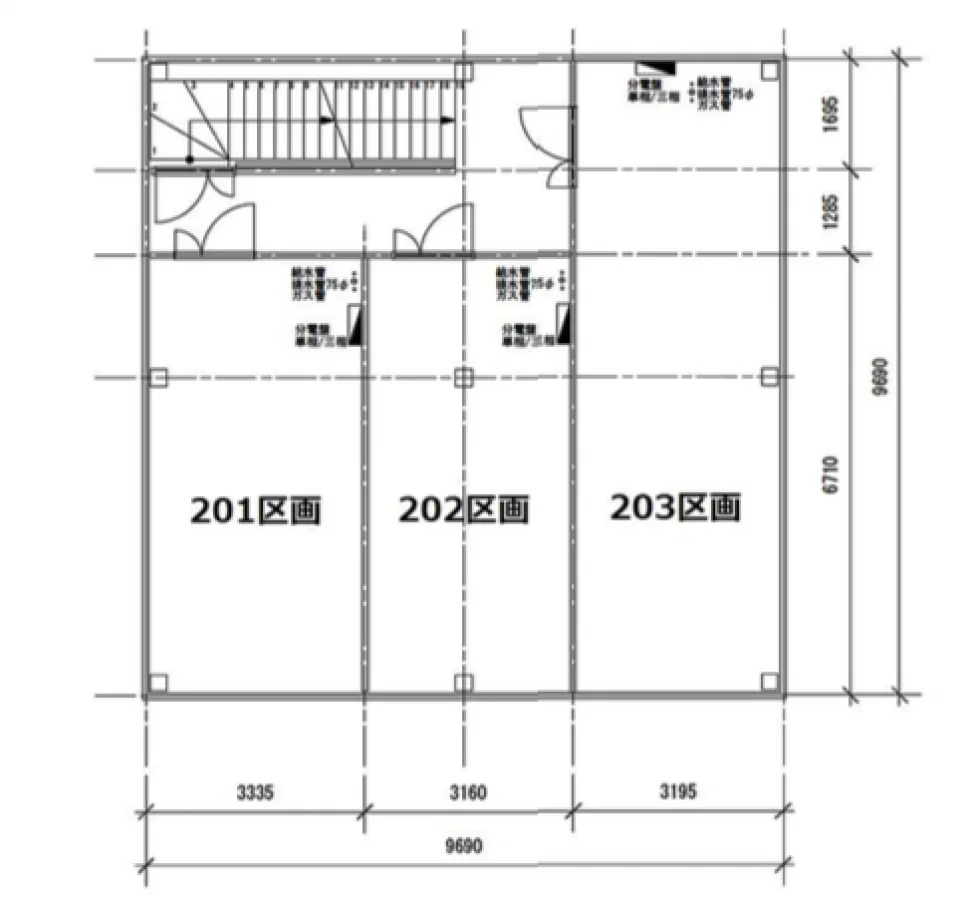 藤田商事ビル 2 フロア図面 1