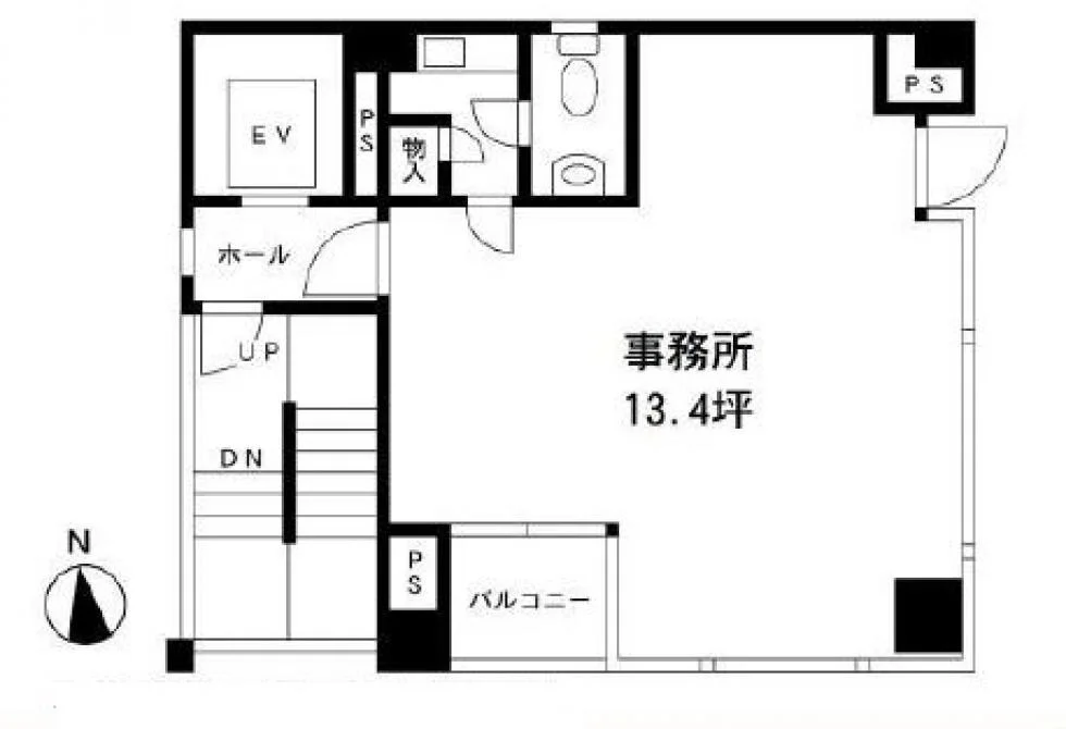 髙橋ビル 3 フロア図面 1