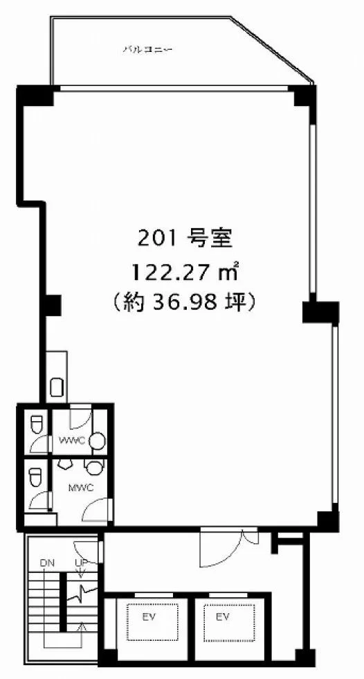 KKK(サンケイ)ビル 2 フロア図面 1