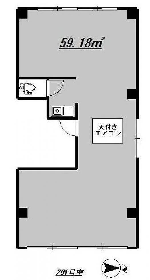 宮後ビル 2 フロア図面 7