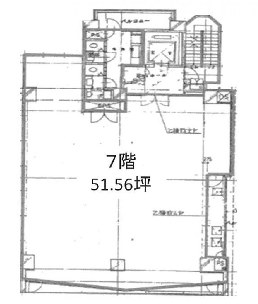 中田ビル 7 フロア図面 1