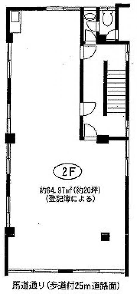 原田ビル 2 フロア図面 1