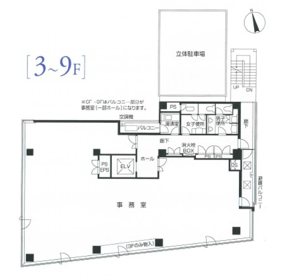 立花国際ビル 3 フロア図面 1