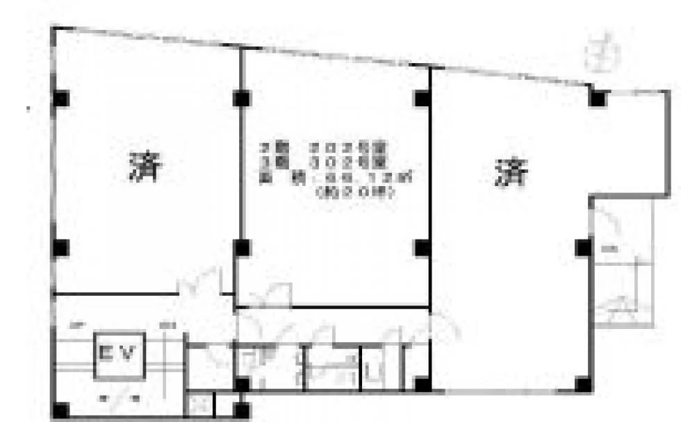 大興ビル 3 フロア図面 1