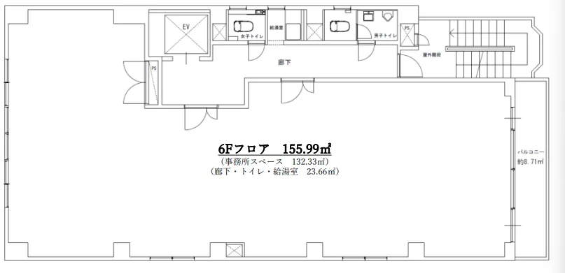 AI.Bビル 6 フロア図面 1