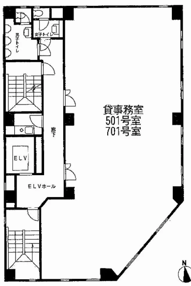 小西本店ビル 5 フロア図面 1