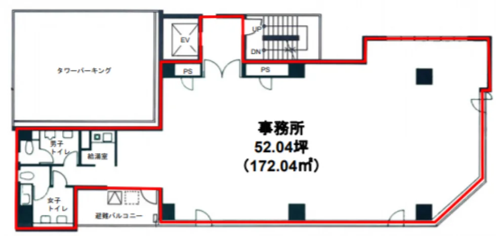 安藤ビル 6 フロア図面 1