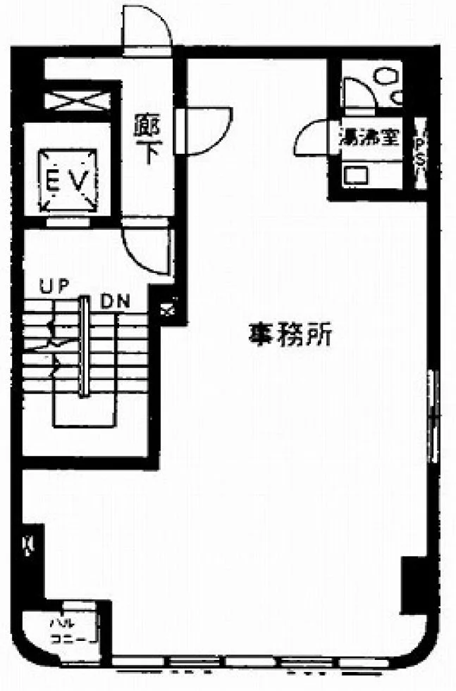 中井ビル東館 6 フロア図面 1