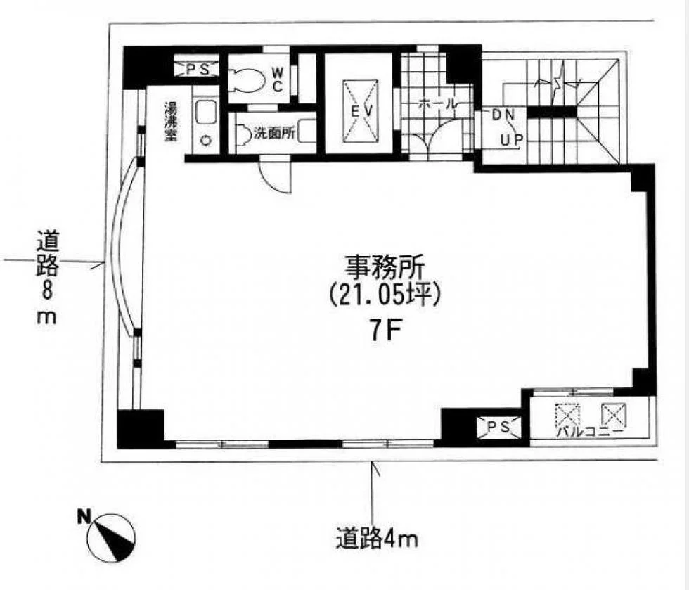代地田中ビル 7 フロア図面 1