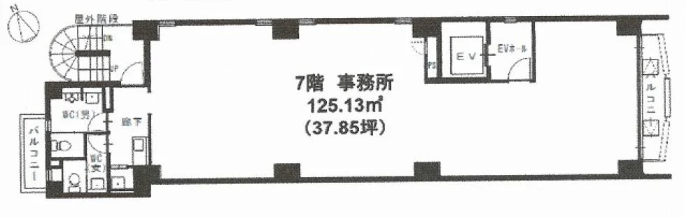 VORT浅草橋駅前Ⅱ 7 フロア図面 1