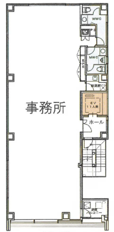 VORT浅草橋駅前Ⅴ 7 フロア図面 1