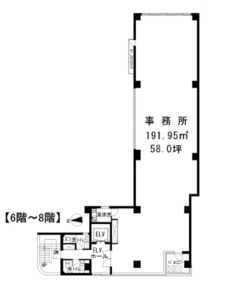 ミハマビル 8 フロア図面 1