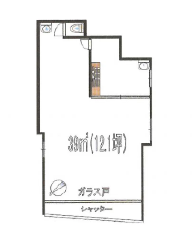 奥ビル 1 フロア図面 9