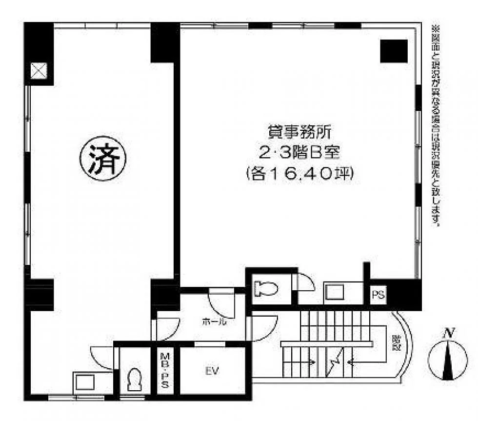 小林ビル 3 フロア図面 1