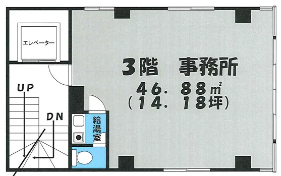 ワタナベビル 3 フロア図面 1
