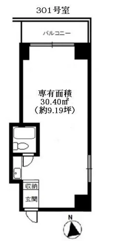 御徒町プレーンハイツ永谷 3 フロア図面 6