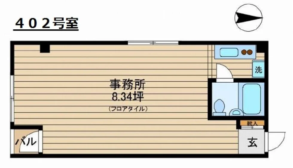 ハピネス御徒町ビル 4 フロア図面 1