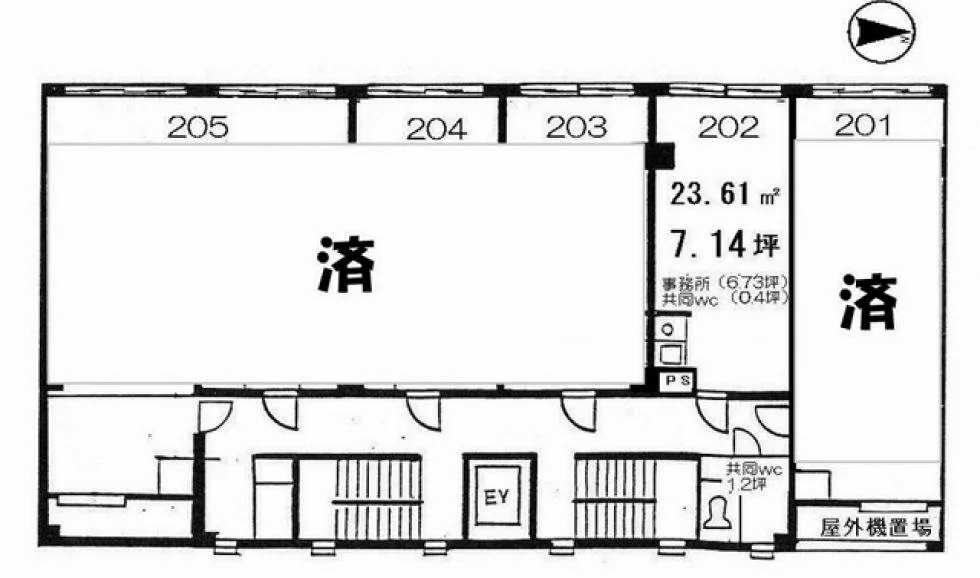 黒門町ビル 2 フロア図面 5