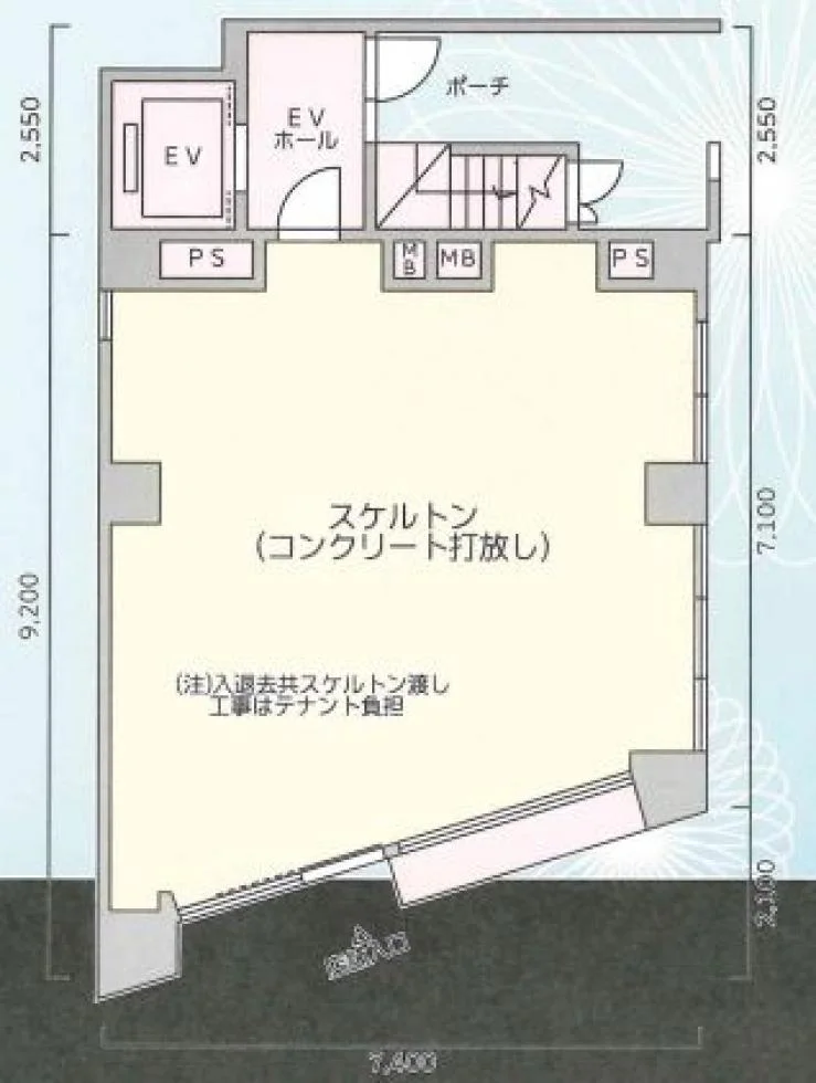 小菅ビル 1 フロア図面 1