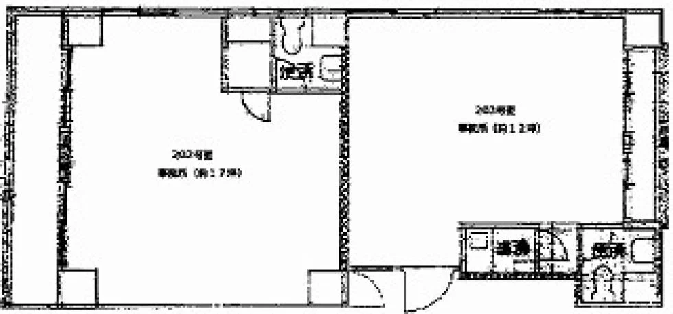 第2北條ビル 2 フロア図面 1