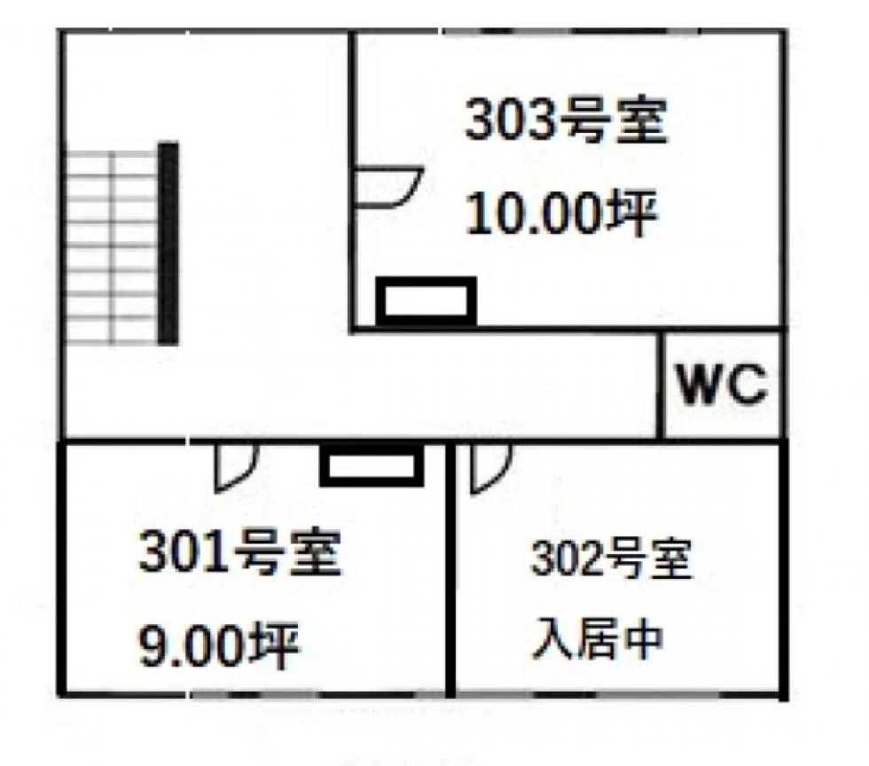 高野ビル 3 フロア図面 1