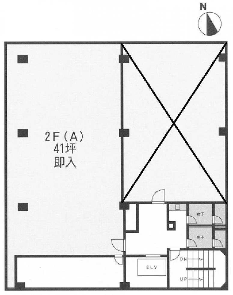 材商会館ビル 2 フロア図面 1