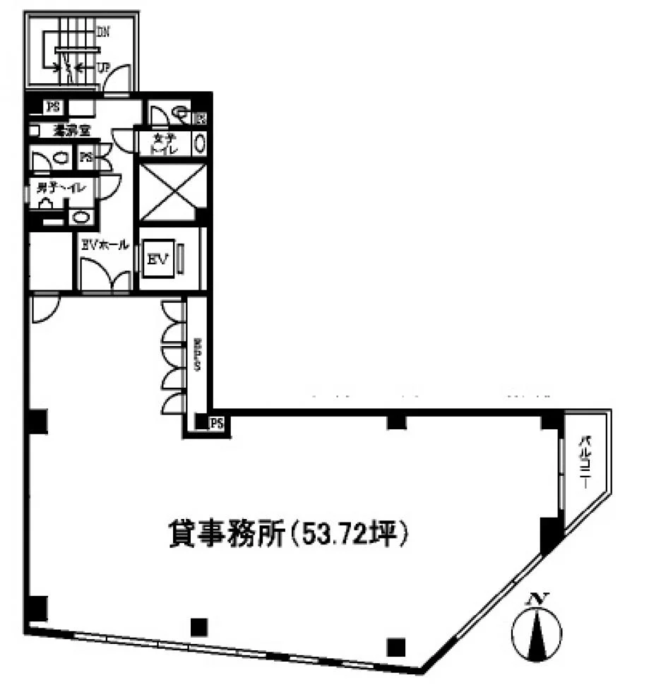 ヨネクラビル 6 フロア図面 1