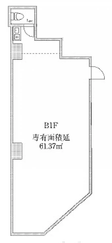 ダイヤモンドビル柳橋(ダイヤモンドレジデンス柳橋) B1 フロア図面 5