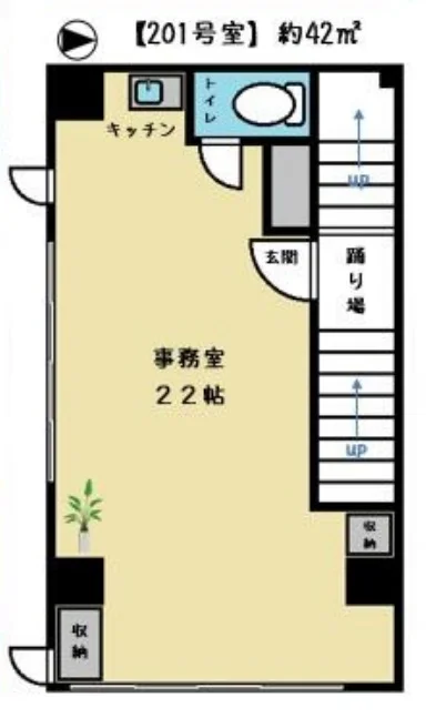 J818ビル 2 フロア図面 1