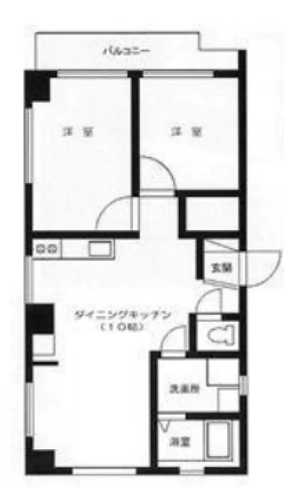 池之端ヒロ・ハイツ 7 フロア図面 1