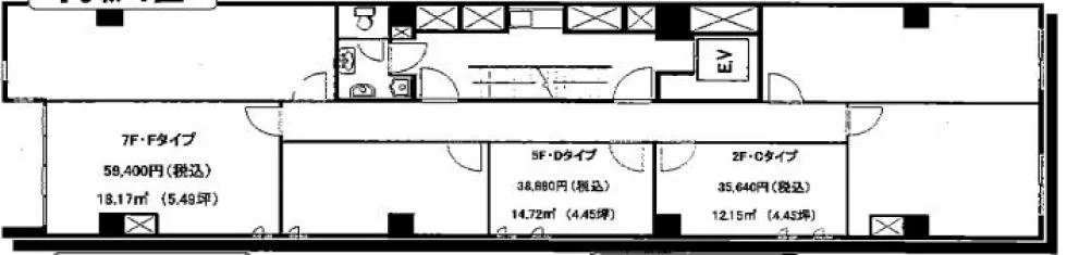 蔵前永谷ビル 2 フロア図面 6