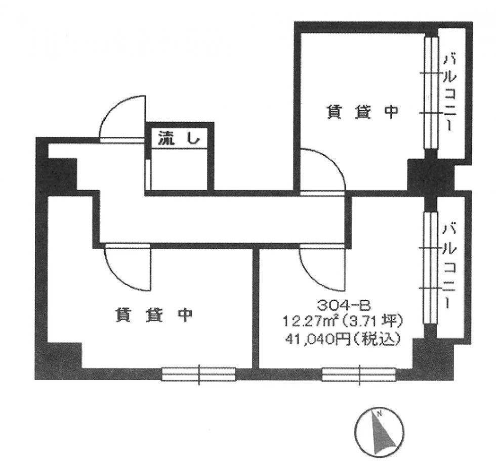浅草永谷ビル 3 フロア図面 9