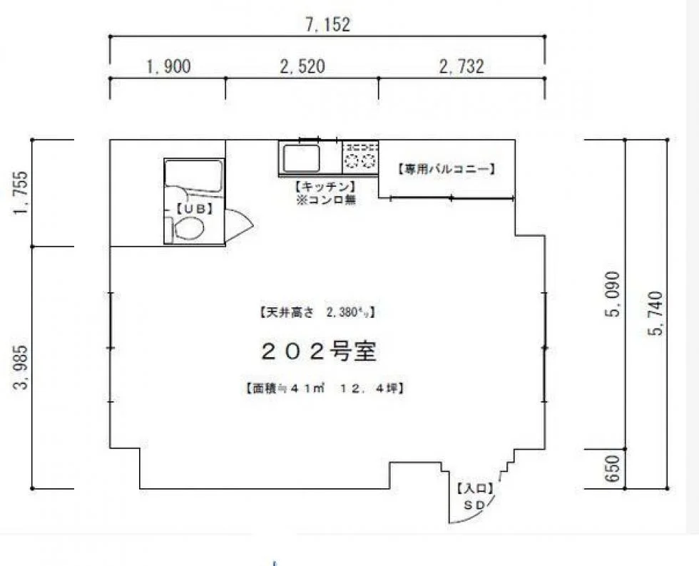 西村ビル 2 フロア図面 4
