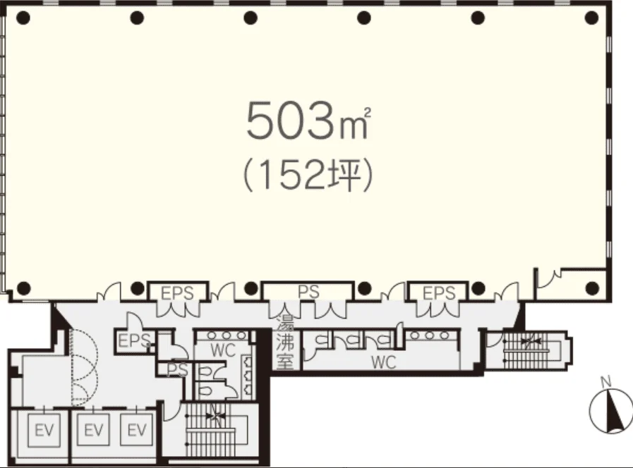日土地御徒町ビル 3 フロア図面 6