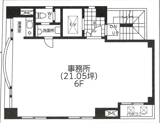 代地田中ビル 6 フロア図面 1