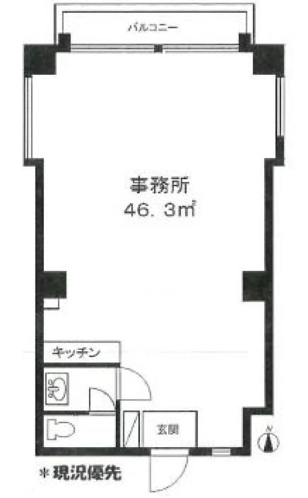 池之端ヒロ・ハイツ 3 フロア図面 1