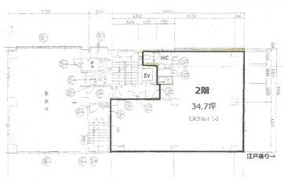 山上ビル 2 フロア図面 1