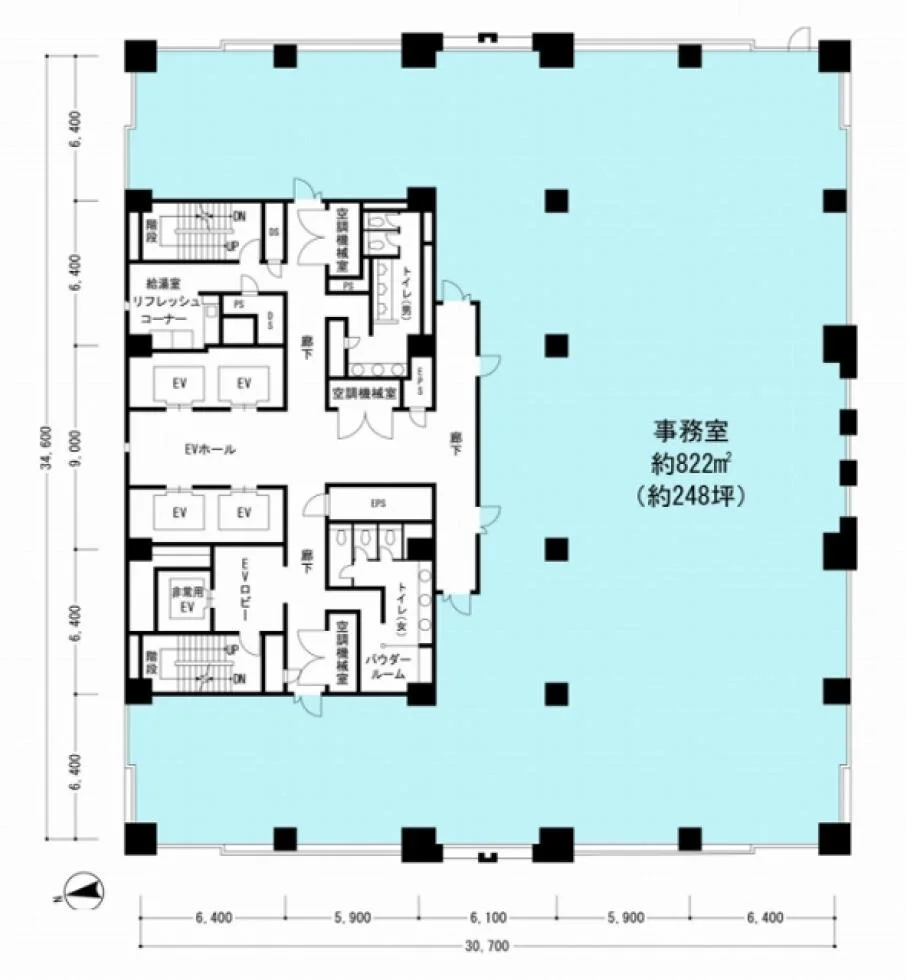 KDX府中ビル 3 フロア図面 12