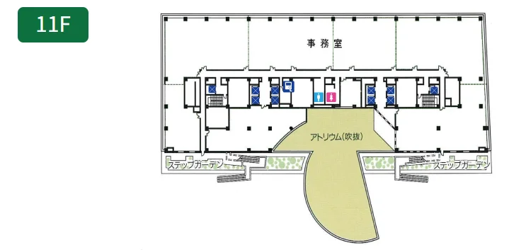 アクロス福岡 11 フロア図面 1