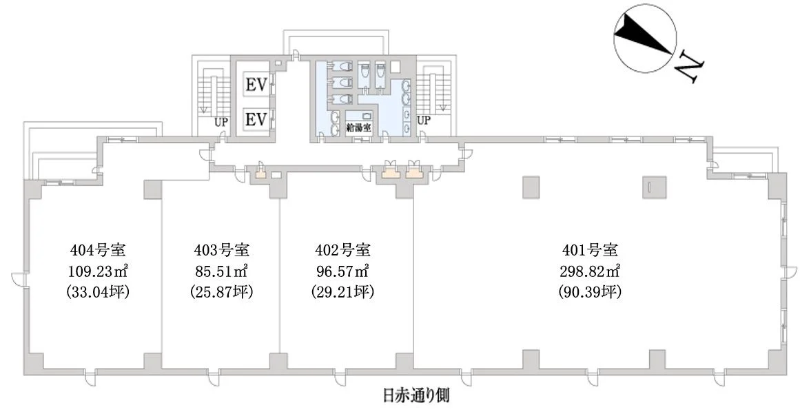 オーキッドプレイス天神南 4 フロア図面 1