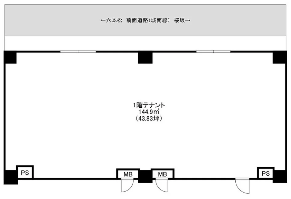 リファレンス六本松ビル 1 フロア図面 5