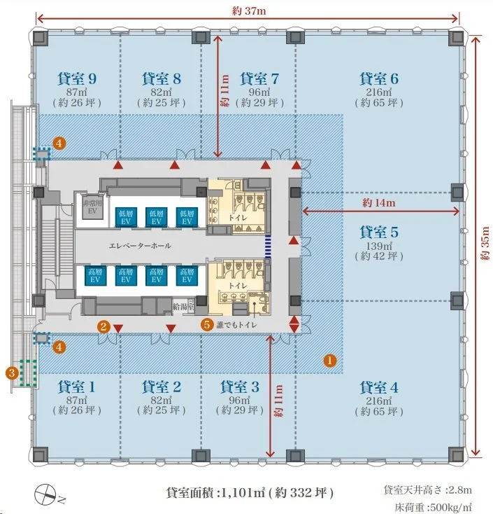 天神ブリッククロス 北棟 4 - 画像43