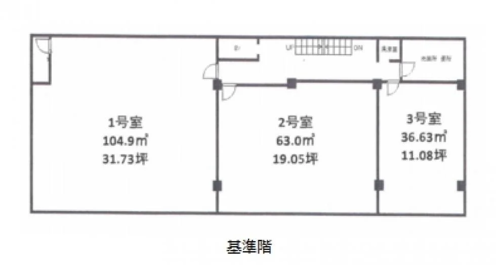 CLUB博多駅東オフィスビル 3 フロア図面 28