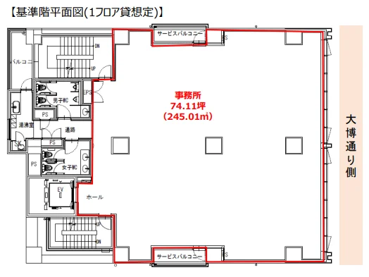 L.Biz呉服町 7 フロア図面 22